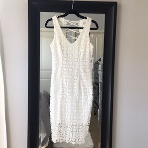 White, lace, summer dress